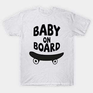 baby on skateboard T-Shirt